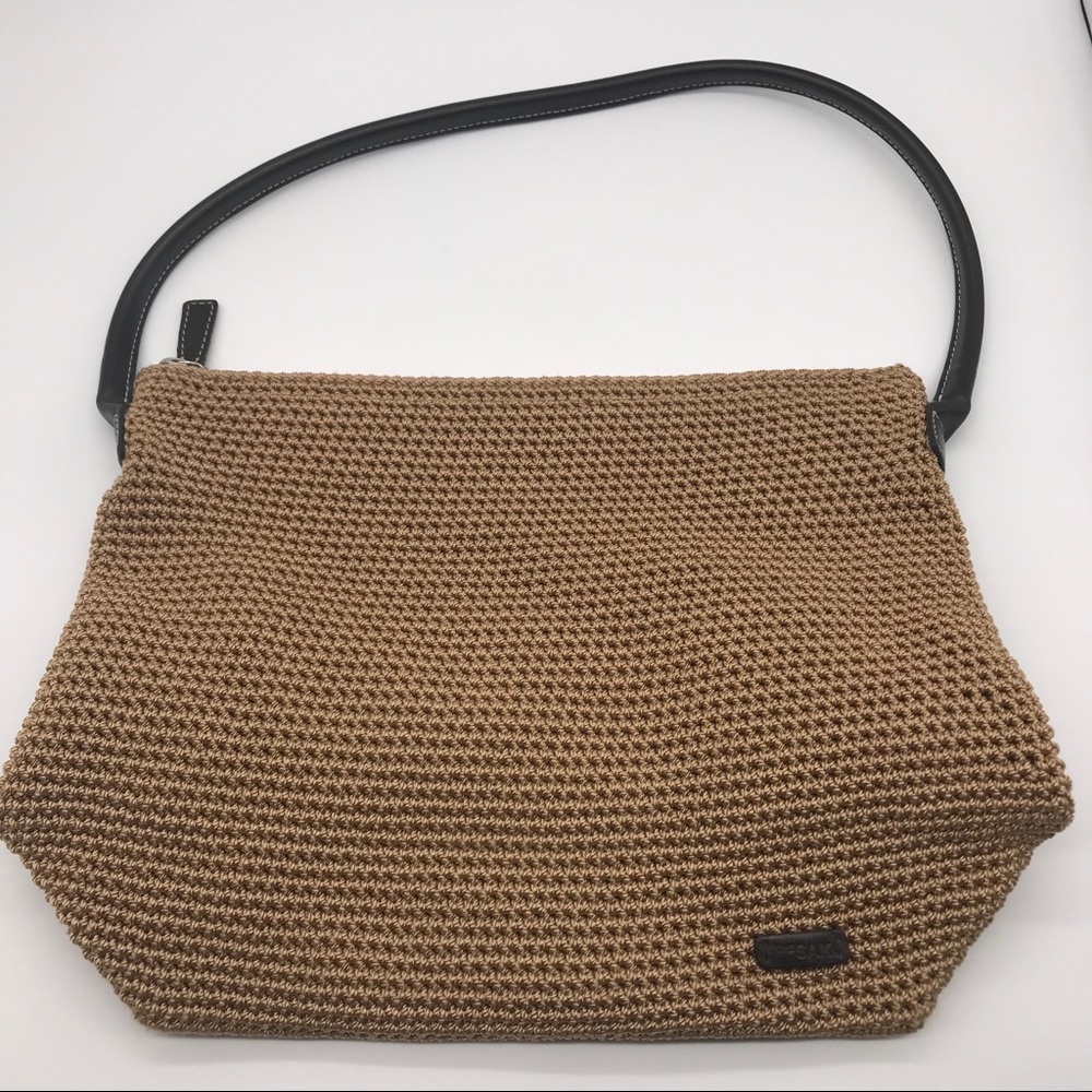 The Sak Purse Zip close Shoulder Bag Tan